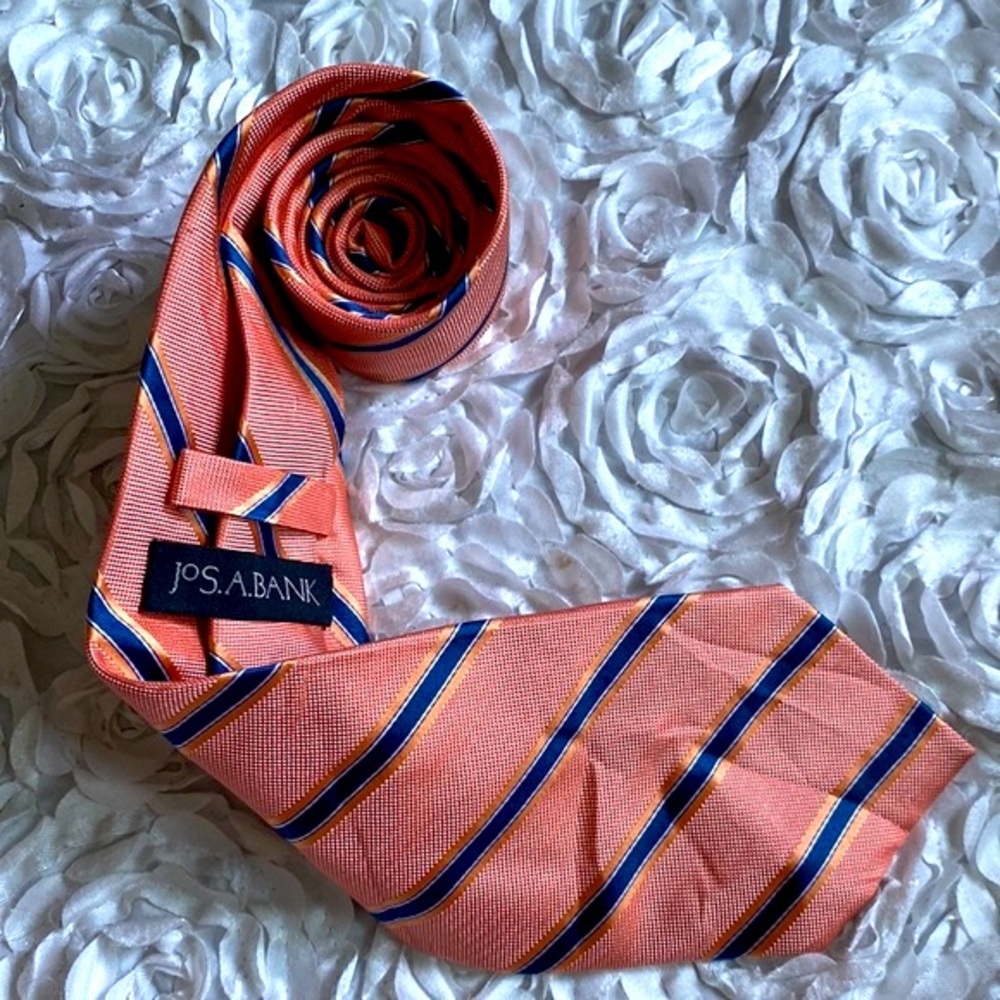 New‎ Jos. A. Bank mens silk striped tie